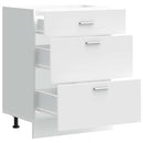 Küchenunterschrank Holzwerkstoff Weiß