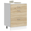 Unterschrank Sonoma-Eiche 40X44,5X81,5 Cm Holzwerkstoff Sonoma Eiche
