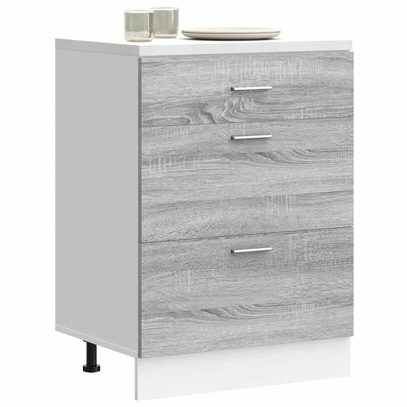 Hängeschrank 20X29,5X60 Cm Holzwerkstoff Grau Sonoma