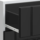Küchen-Unterschrank Lucca Holzwerkstoff Schwarz