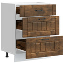 Küchen-Unterschrank Lucca Holzwerkstoff Räuchereiche