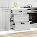 Küchen-Unterschrank Lucca Holzwerkstoff Grau Sonoma