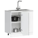 Hängeschrank 20X29,5X60 Cm Holzwerkstoff Grau Sonoma