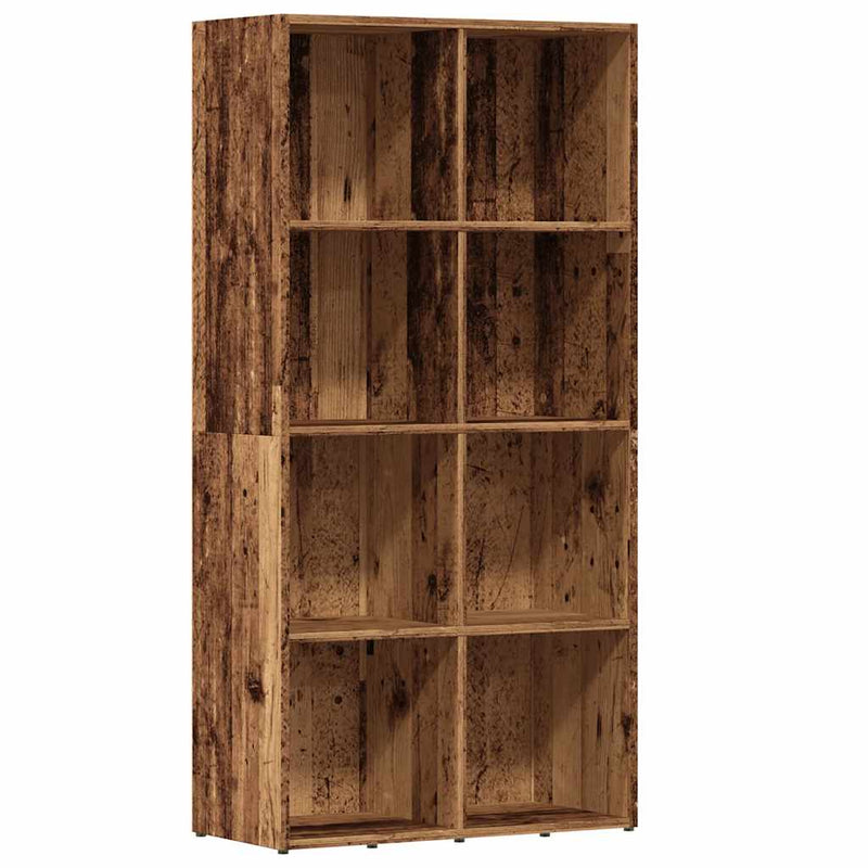 Bücherregal Altholz-Optik 66x30x130 cm Holzwerkstoff