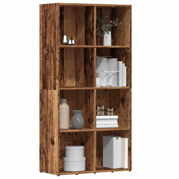 Bücherregal Altholz-Optik 66x30x130 cm Holzwerkstoff