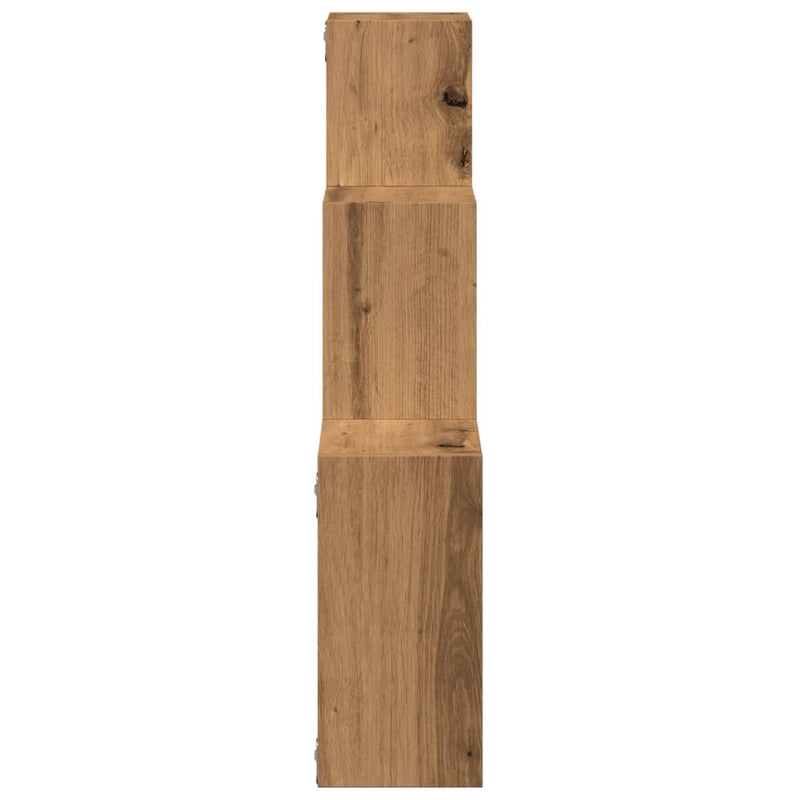 Wandregale Artisan-Eiche 68x15x68 cm Holzwerkstoff