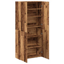 Schuhschrank -Optik 80X35,5X180 Cm Holzwerkstoff