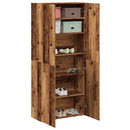 Schuhschrank -Optik 80X35,5X180 Cm Holzwerkstoff