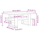 Couchtisch -Optik 102X55X42 Cm Holzwerkstoff