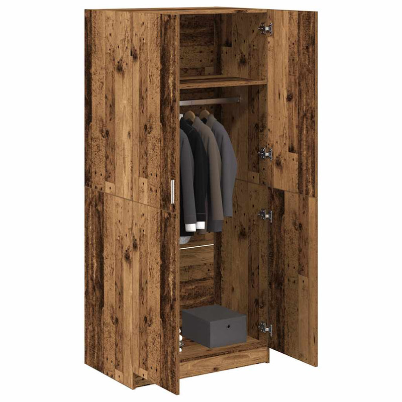 Kleiderschrank 80X52X180 Cm Holzwerkstoff
