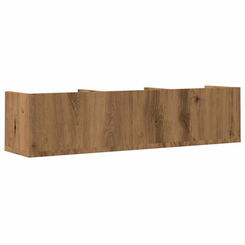 CD-Wandregal Artisan-Eiche 75x18x18 cm Holzwerkstoff