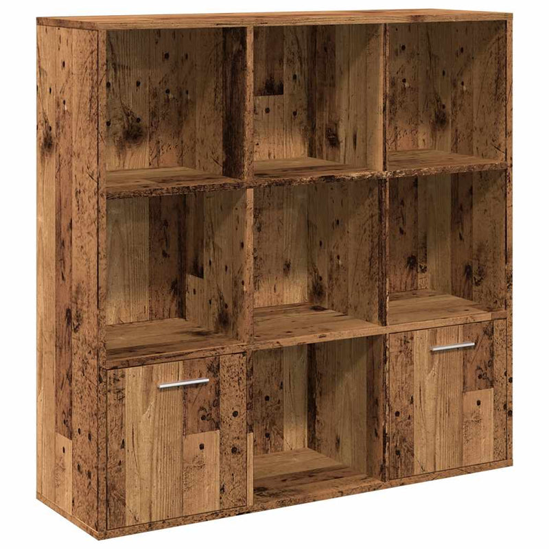 Bücherschrank Altholz-Optik 98x29x97,5 cm Holzwerkstoff