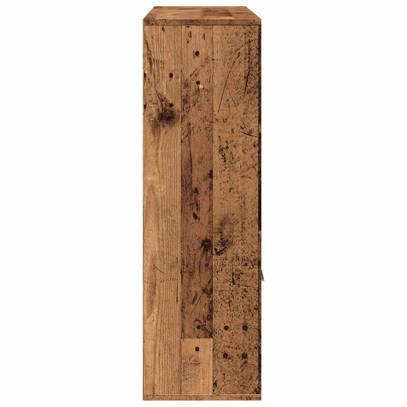 Bücherschrank Altholz-Optik 98x29x97,5 cm Holzwerkstoff