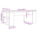 Couchtisch -Optik 102X55X42 Cm Holzwerkstoff