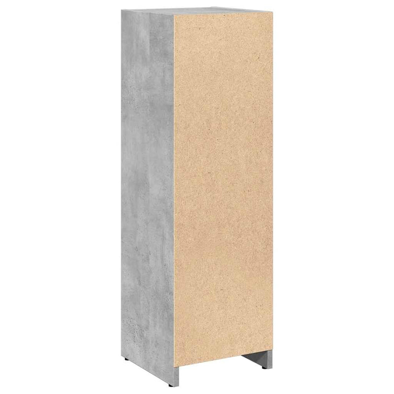 Badezimmerschrank Betongrau 30x30x95 cm Holzwerkstoff