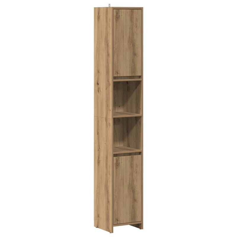 Badschrank Artisan-Eiche 30x30x183,5 cm Holzwerkstoff