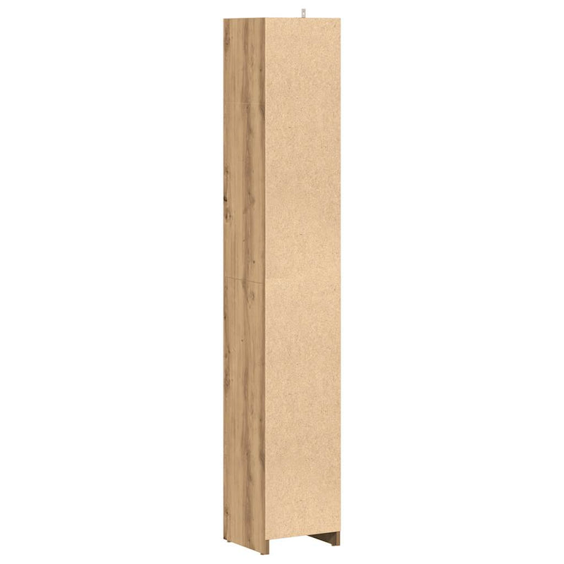 Badschrank Artisan-Eiche 30x30x183,5 cm Holzwerkstoff