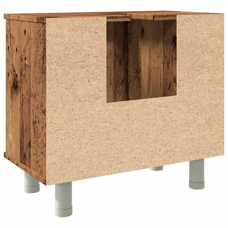 Badschrank Altholz-Optik 60x32x53,5 cm Holzwerkstoff