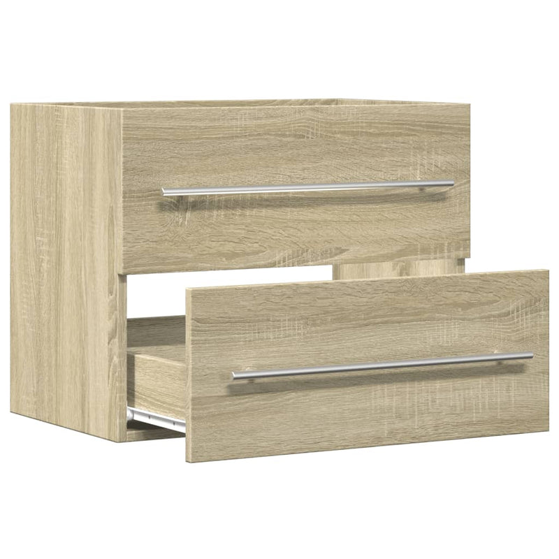 Waschbeckenunterschrank Sonoma-Eiche 60x38,5x48cm Holzwerkstoff