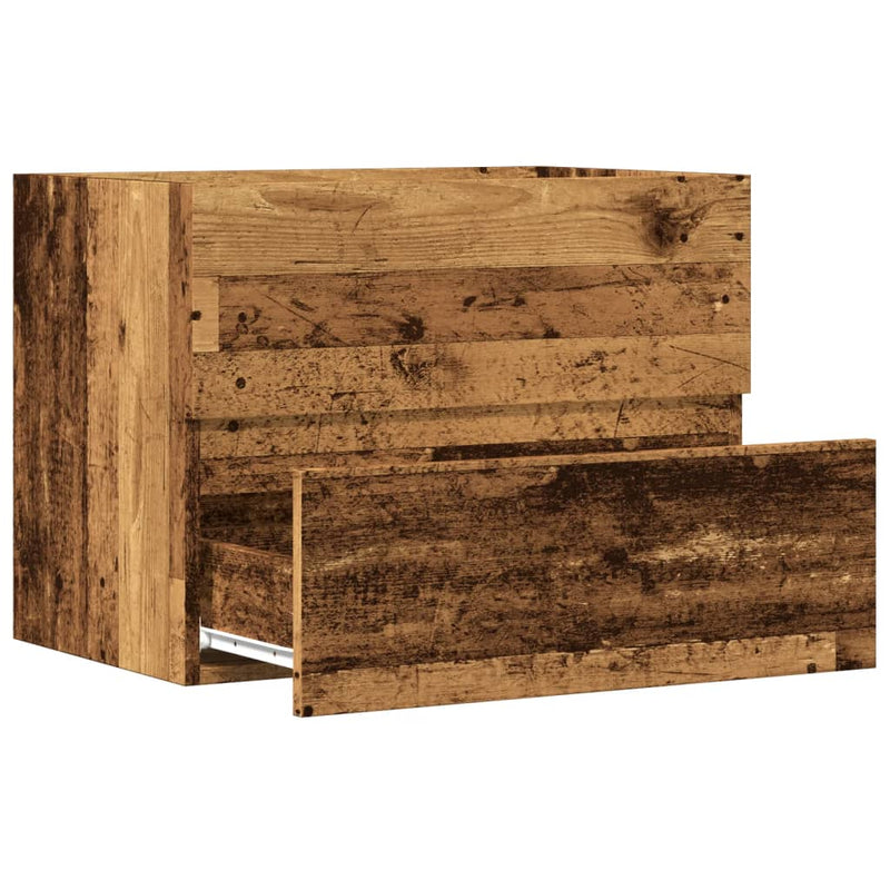 Badschrank Altholz-Optik 60x38,5x45 cm Holzwerkstoff