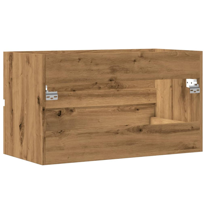 Waschbeckenunterschrank Artisan-Eiche 90x38,5x45 Holzwerkstoff