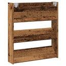 Schuhregal Wandmontage -Optik 80X18X Holzwerkstoff Altholz