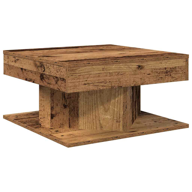 Couchtisch Altholz-Optik 55x55x30 cm Holzwerkstoff