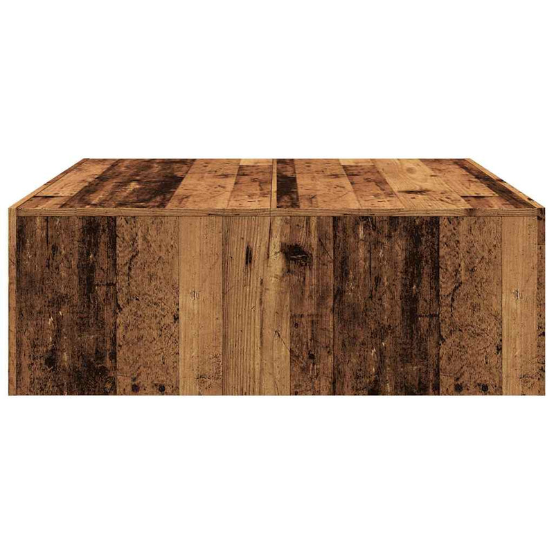 Couchtisch Altholz-Optik 100x100x35 cm Holzwerkstoff