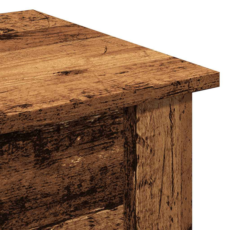 Couchtisch Altholz-Optik 40x40x42 cm Holzwerkstoff