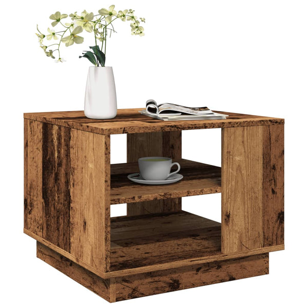 Couchtisch Altholz-Optik 55x55x42 cm Holzwerkstoff