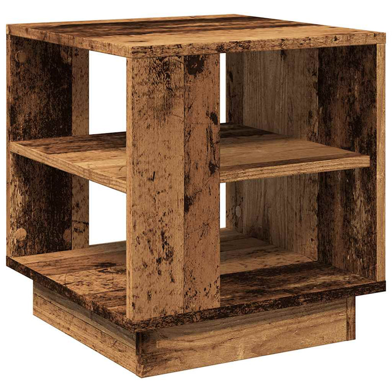 Couchtisch Altholz-Optik 40x40x43 cm Holzwerkstoff