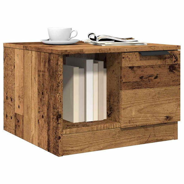 Couchtisch Altholz-Optik 50x50x36 cm Holzwerkstoff