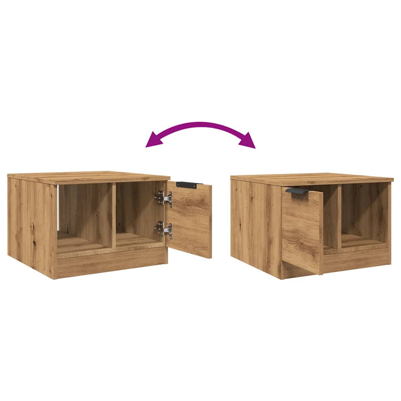 Couchtisch Artisan-Eiche 50x50x36 cm Holzwerkstoff