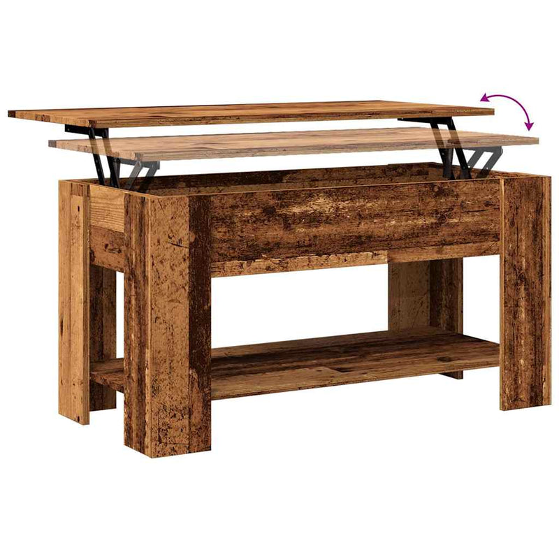 Couchtisch Altholz-Optik 101x49x52 cm Holzwerkstoff