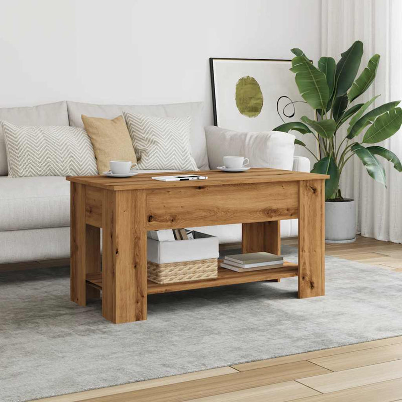 Couchtisch Artisan-Eiche 101x49x52 cm Holzwerkstoff