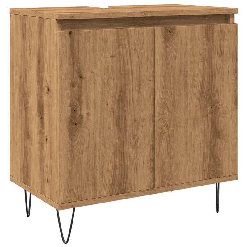 Badschrank Artisan-Eiche 58x33x60 cm Holzwerkstoff