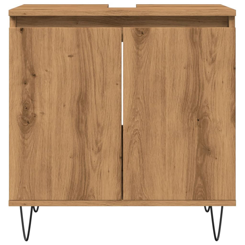 Badschrank Artisan-Eiche 58x33x60 cm Holzwerkstoff