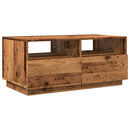 Couchtisch Mit Led-Leuchten -Optik 90X49X40 Cm