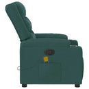 Massagesessel Stoff Dunkelgrün