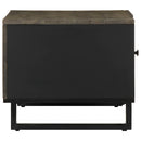Couchtisch Schwarz 80X50X40 Cm Massivholz Mango