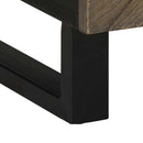 Couchtisch Schwarz 100X54X40 Cm Massivholz Mango