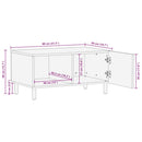 Couchtisch 80X50X40 Cm Massivholz Mango