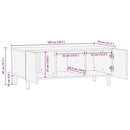 Couchtisch 100X54X40 Cm Massivholz Mango