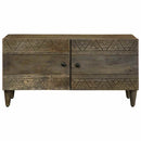 Couchtisch Hellgrau 80X50X40 Cm Massivholz Mango