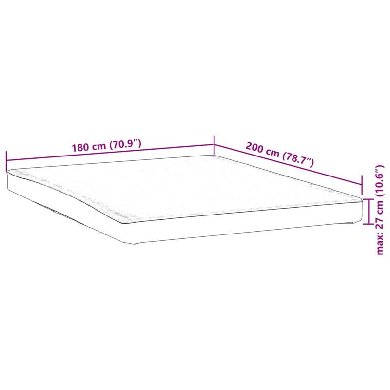 Matratzenschoner Weiß 180x200 cm Wasserdicht