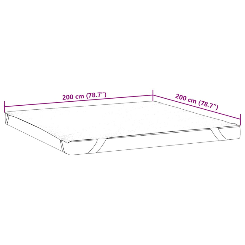 Matratzenschoner Weiß 200x200 cm Wasserdicht