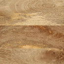 Couchtisch Schwarz 80X50X40 Cm Raues Mangoholz