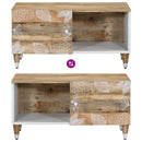 Couchtisch 80X50X40 Cm Massivholz Mango