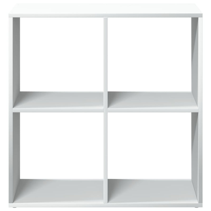 Raumteiler-Bücherregal Weiß 69,5x29x69,5 cm Holzwerkstoff