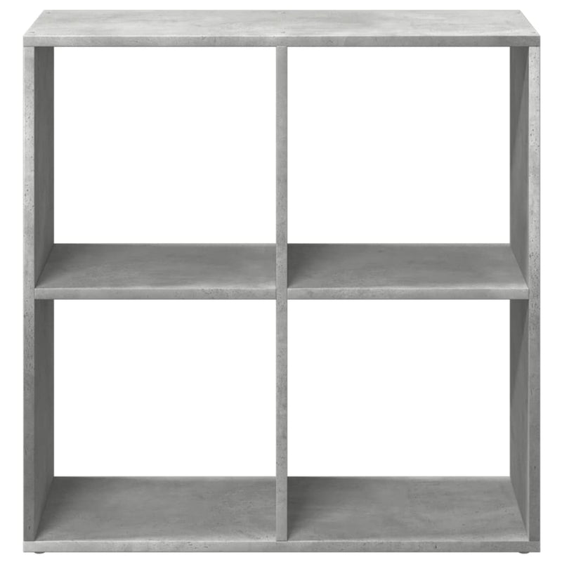 Raumteiler-Bücherregal Betongrau 69,5x29x69,5 cm Holzwerkstoff